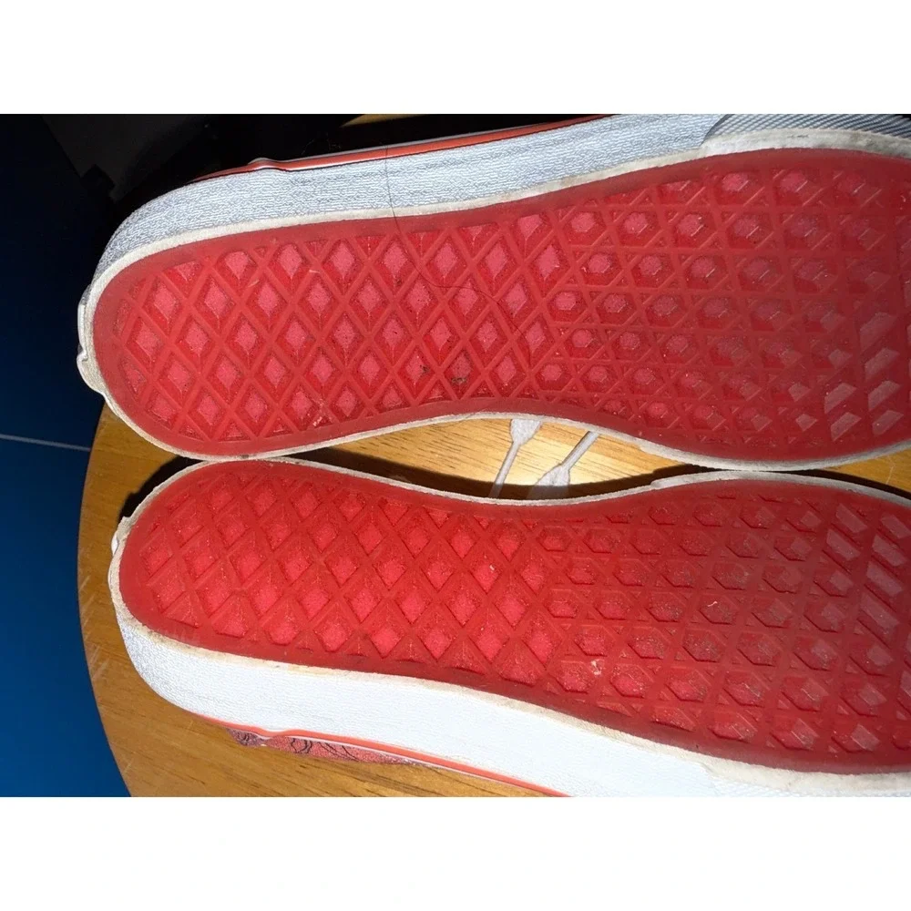 Vans‎ Old Skool Fruit Print Sneakers Coral Pink Tropical Kids Size 1.5 Low Top
